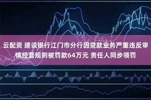 云配资 建设银行江门市分行因贷款业务严重违反审慎经营规则被罚款64万元 责任人同步领罚